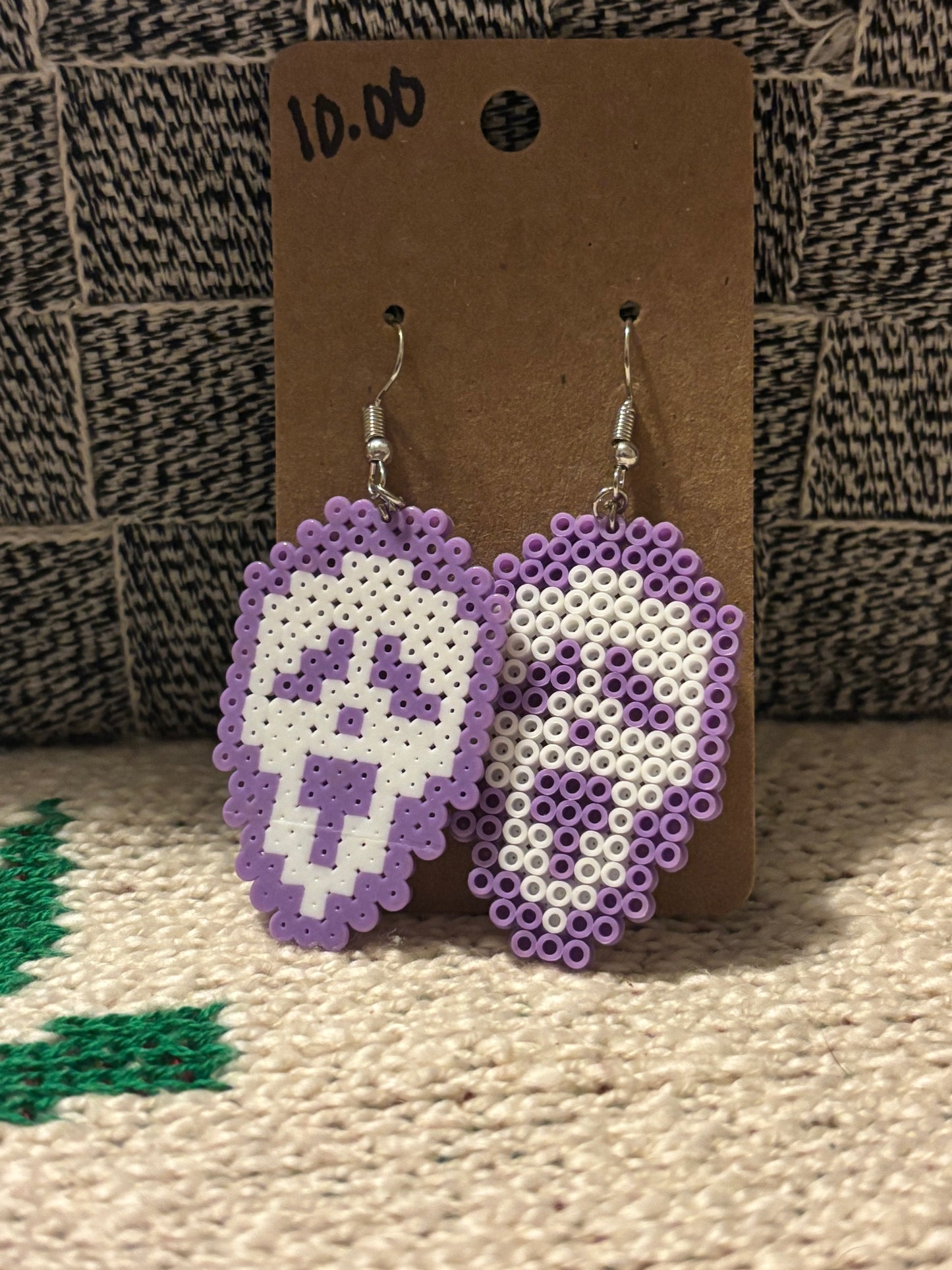 Purple earrings